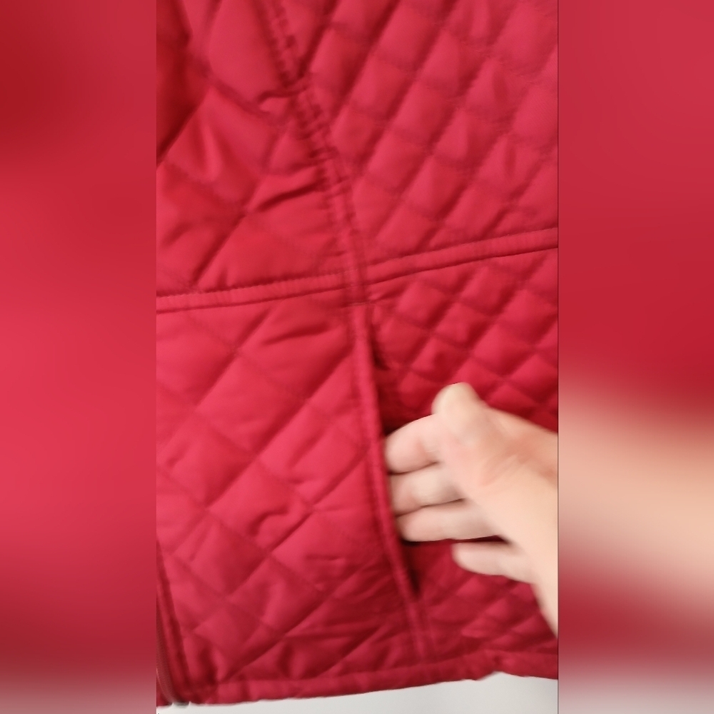 Croft & Barrow Quilted Zip Front Vest Womens Size Small - Picture 3 of 4